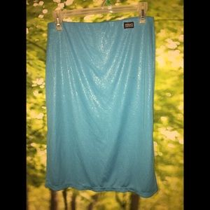 versace jeans blue skirt